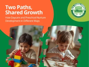 How Daycare and Preschool Support Development in Different Ways