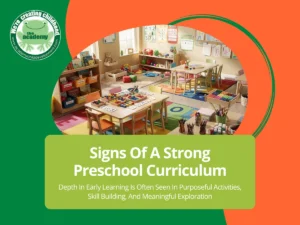 Childcare Curriculum Depth Signs